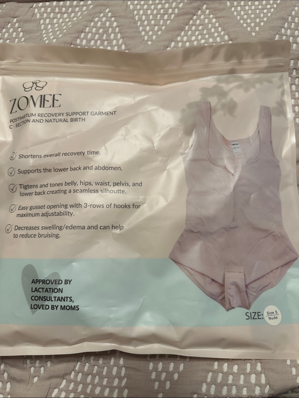 Zomee Postpartum Recovery Support Garment - Nude